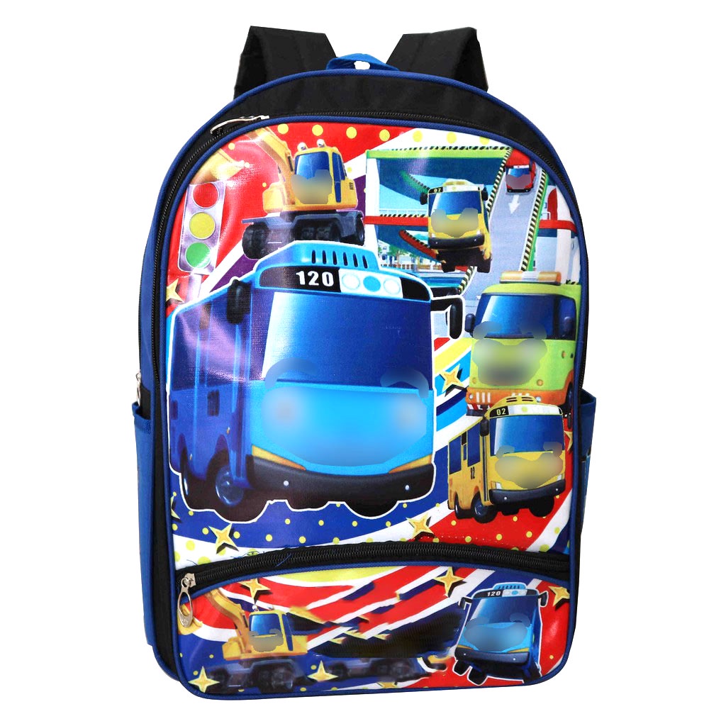 Jual Tas Ransel Anak Cowok Tas Sekolah PAUD TK SD Tas Punggung Little Bus Lucu Murah Keren