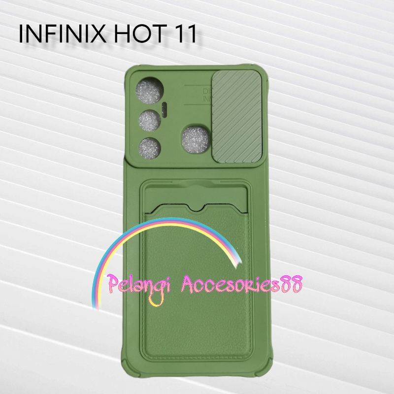 CASE INFINIX HOT 11 SOFTCASE SLEDING WARNA WARNI