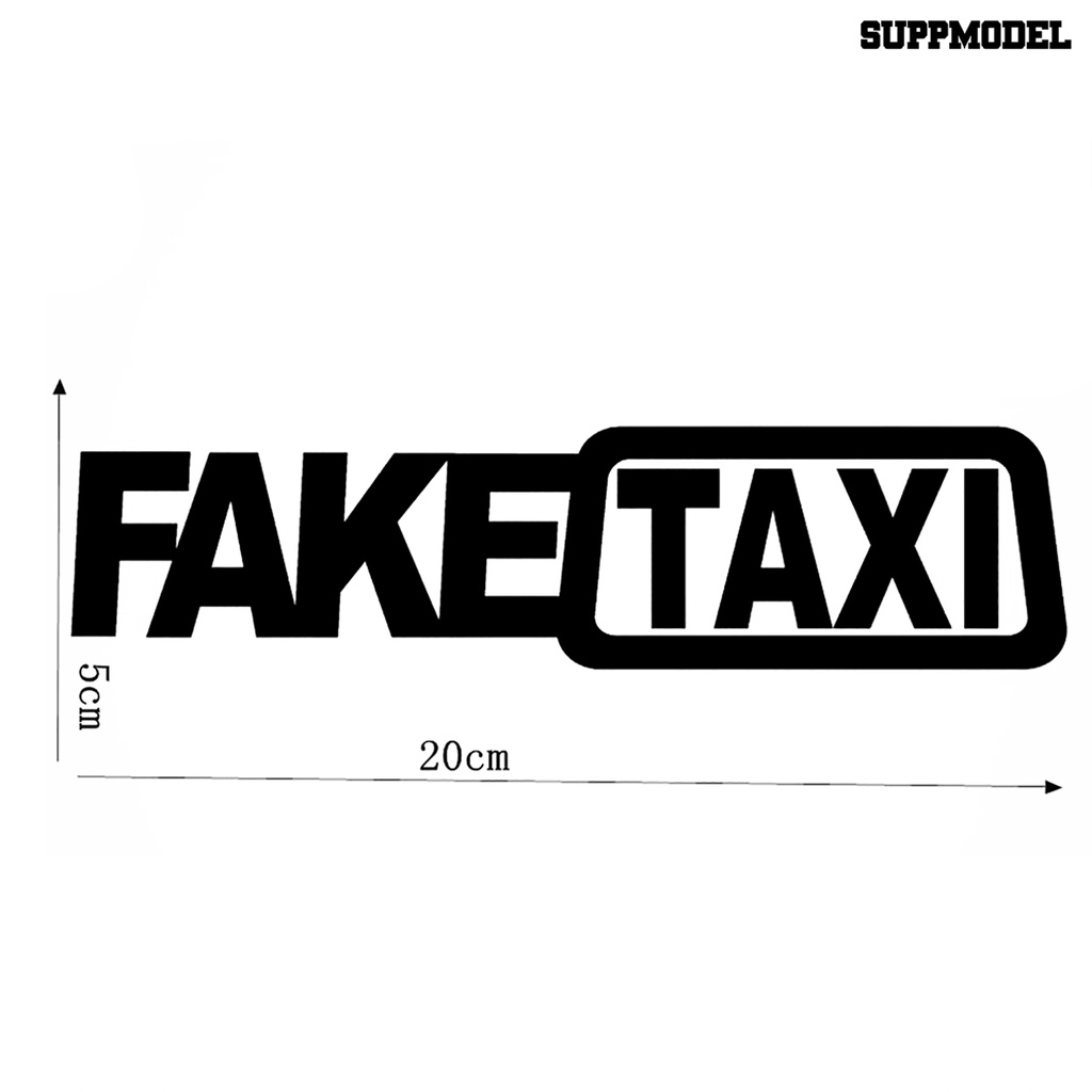 Sl Stiker Tulisan FAKE TAXI Untuk Dekorasi Mobil