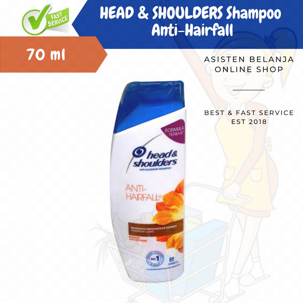 HEAD & SHOULDERS Shampoo Anti Hair Fall 70 ml Shampo Rambut Rontok