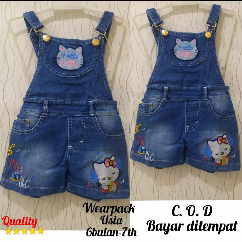  Overall  jumpsuit wearpack celana  kodok jeans anak  