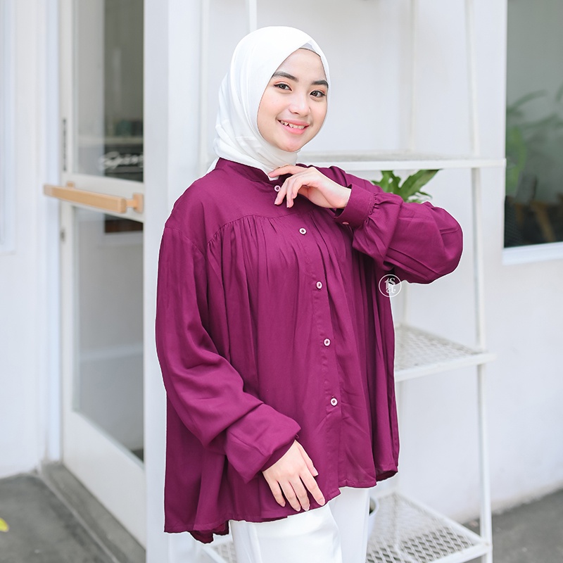 ZIVAA OVERSIZE SHIRT / KEMEJA WANITA / KEMEJA BATWING / KEMEJA OVERSIZE