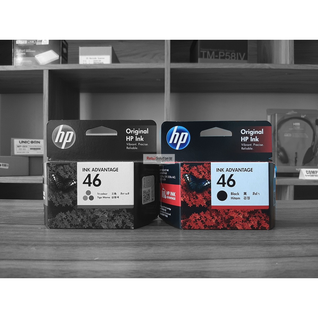 Cartridge HP 46 Black Hitam - Refill Printer HP Deskjet 2029 2529 4729