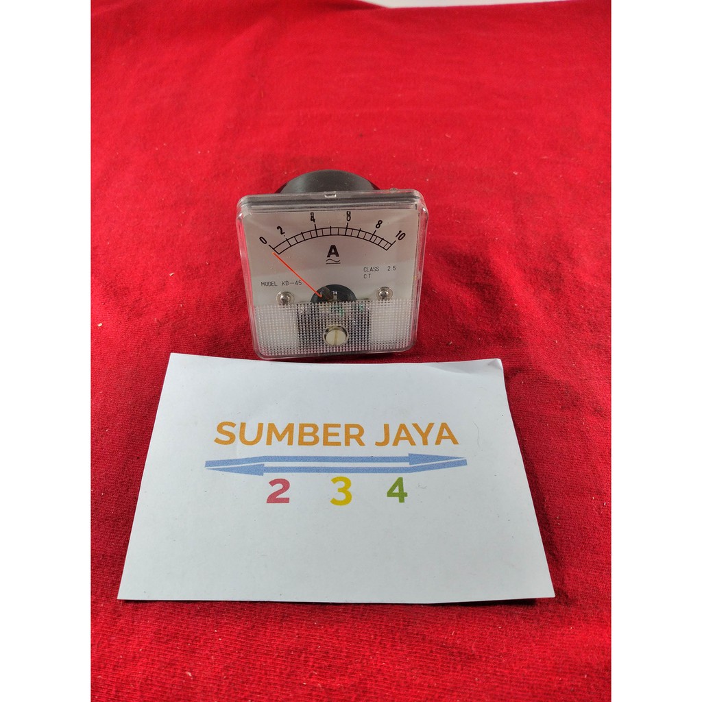 Ampere Meter 10A / Panel Analog  Jarum TERMURAH