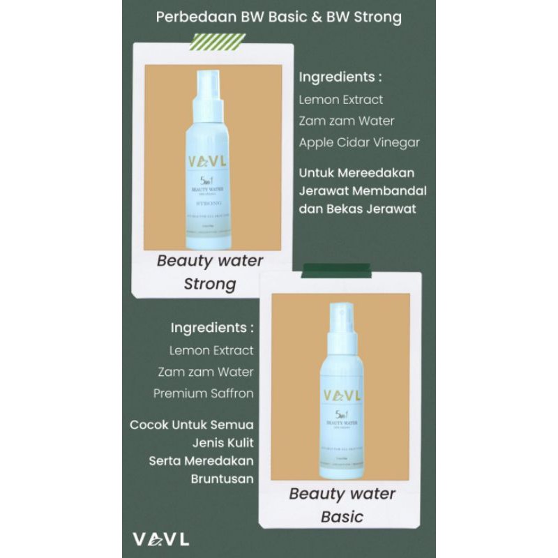 VAVL BEAUTY WATER &amp; BEAUTY STRONG BY VIGHTNE BPOM ORIGINAL BY VIRGINY VIVALENTINE