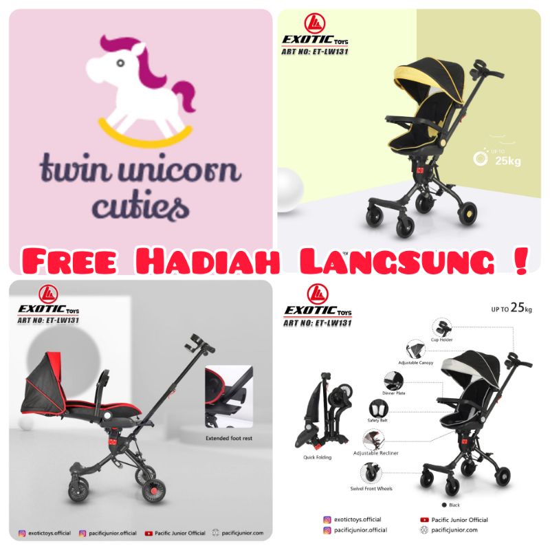 Magic Stroller Exotic ET LW 131 bisa tiduran