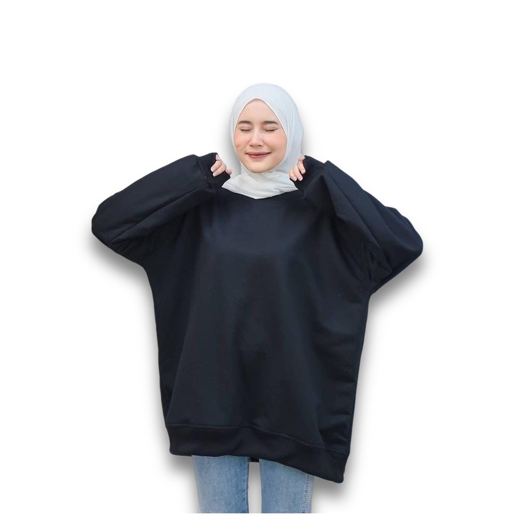 TRIPLE XL SIZE SWEATER TREND TERBARU OVERSIZE BAHAN FLECE MODEL POLOSAN