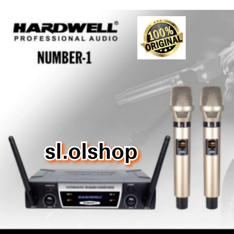 Mic Wireless HARDWELL NUMBER 1(ORIGINAL)2 MIC HANDHELD GOLD