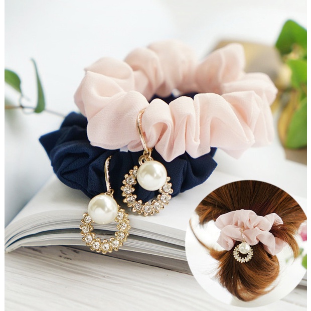 Ikat Rambut Korea Karet Rambut Elastis Stretch Scrunchies Div