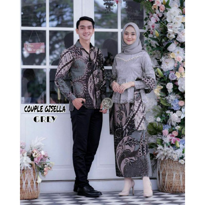 Baju Batik Couple Keluarga Kekinian Model Terbaru Batik Solo Murah Kondangan Dress Shopee Indonesia