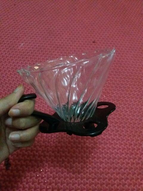 V60 Dripper Kaca - Manual Brew Kopi Drip Pour Over Coffee 02 Hario