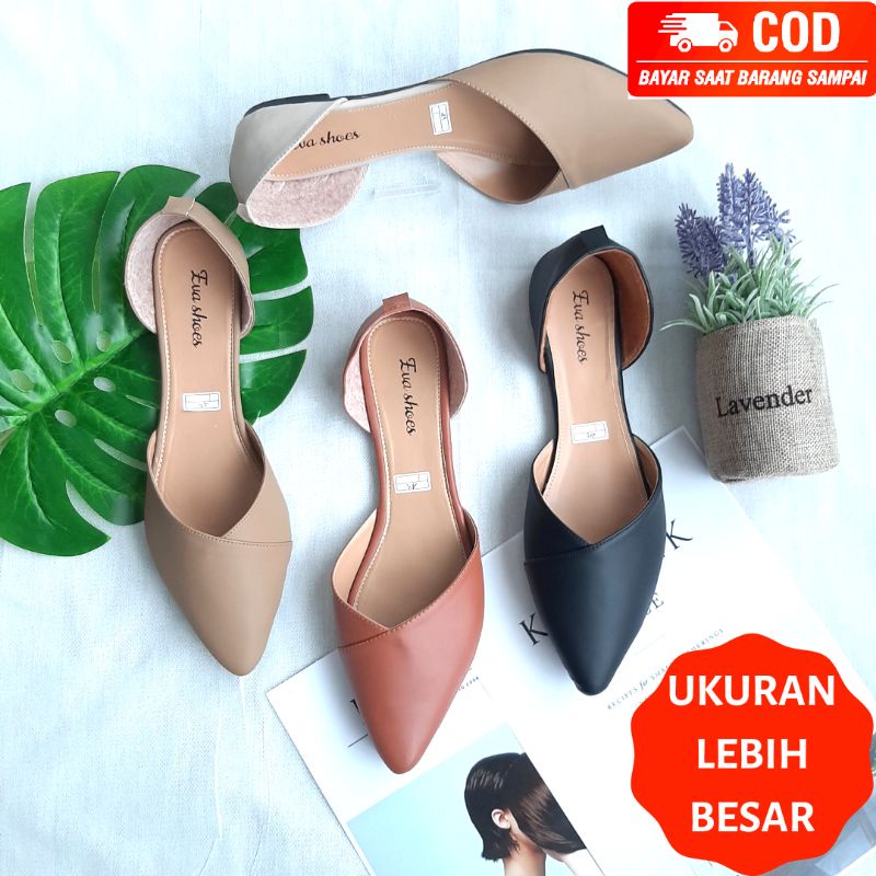 42-43 BIG SIZE UKURAN IMPORT NEBULA Flat Shoes Eva Shoes Jumbo (H257)