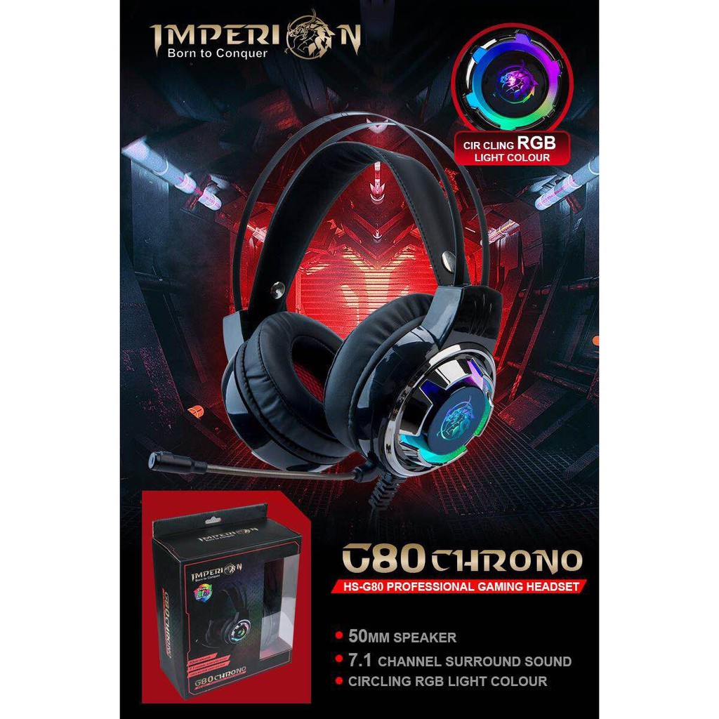 Headset Gaming Imperion G80 Chrono USB 7.1