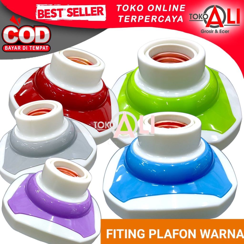 Fitting lampu fiting lampu plafon SOU SEI fiting warna
