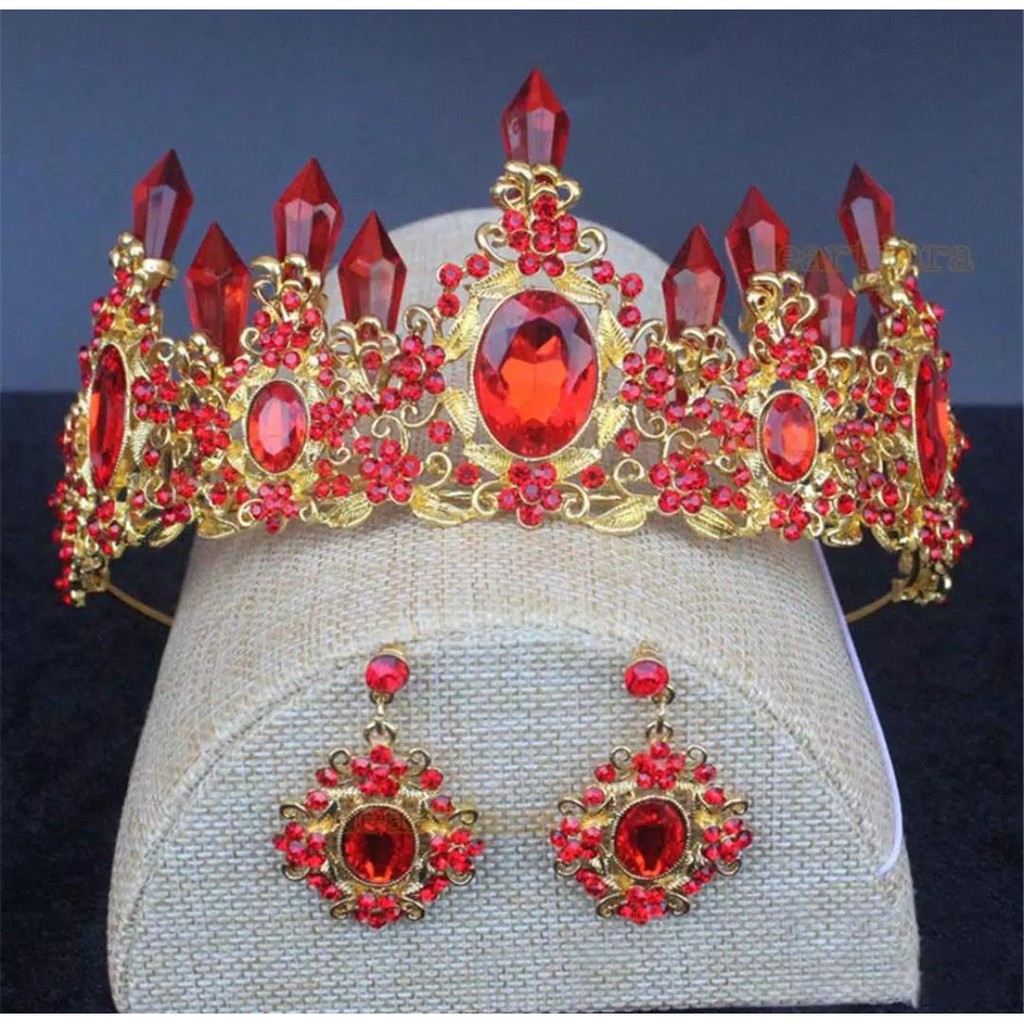 Diamond Light Crown - Mahkota Bridal Colorfull - Jewelry Set