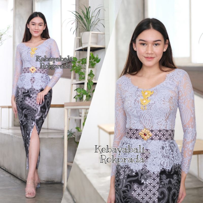 SATU SET KEBAYA BALI KEBAYA PREMIUM KEBAYA SEMI ITALY KEBAYA RAYA ABAYA