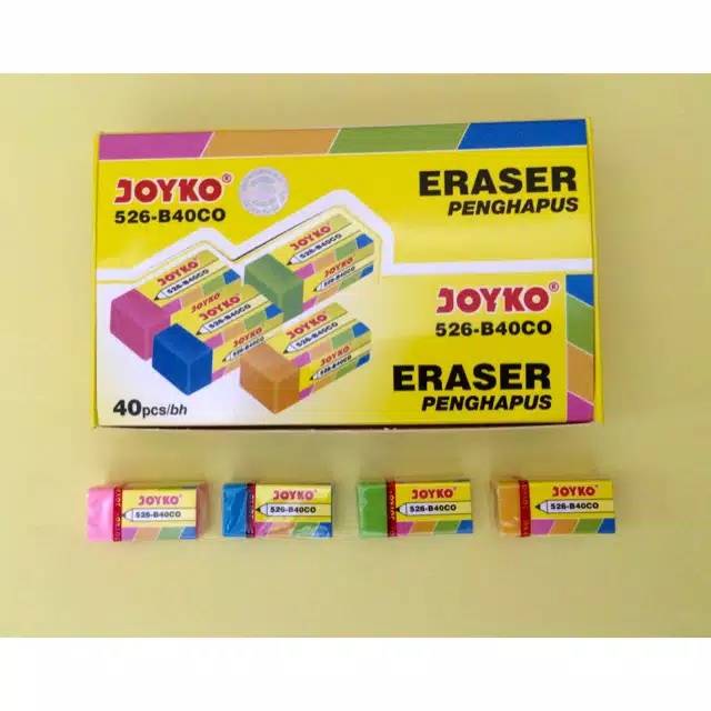 

Penghapus Pensil Joyko B40CO Warna Warni Eraser Joyko (10 Pcs)