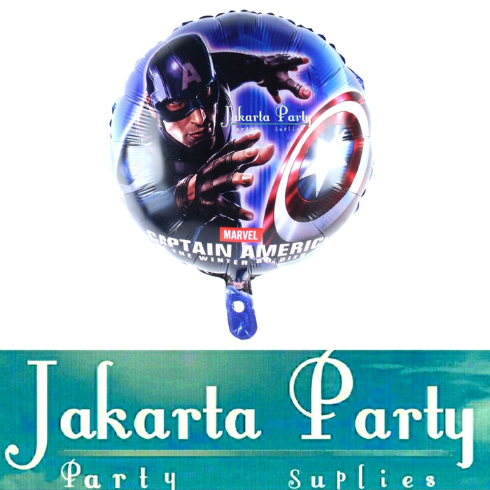 Balon Foil Captain Amerika / Balon Foil Captain Amerika Bulat