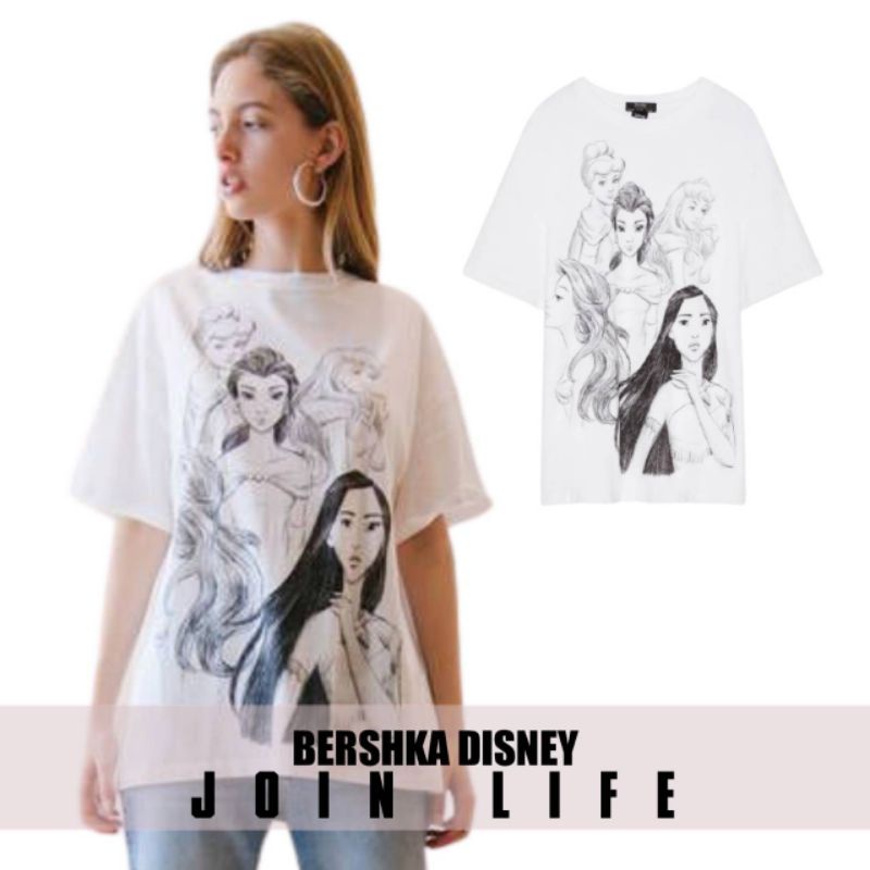 Bershka kaos bershka tshirt bershka lilo stitch tshirt woman branded original mirror