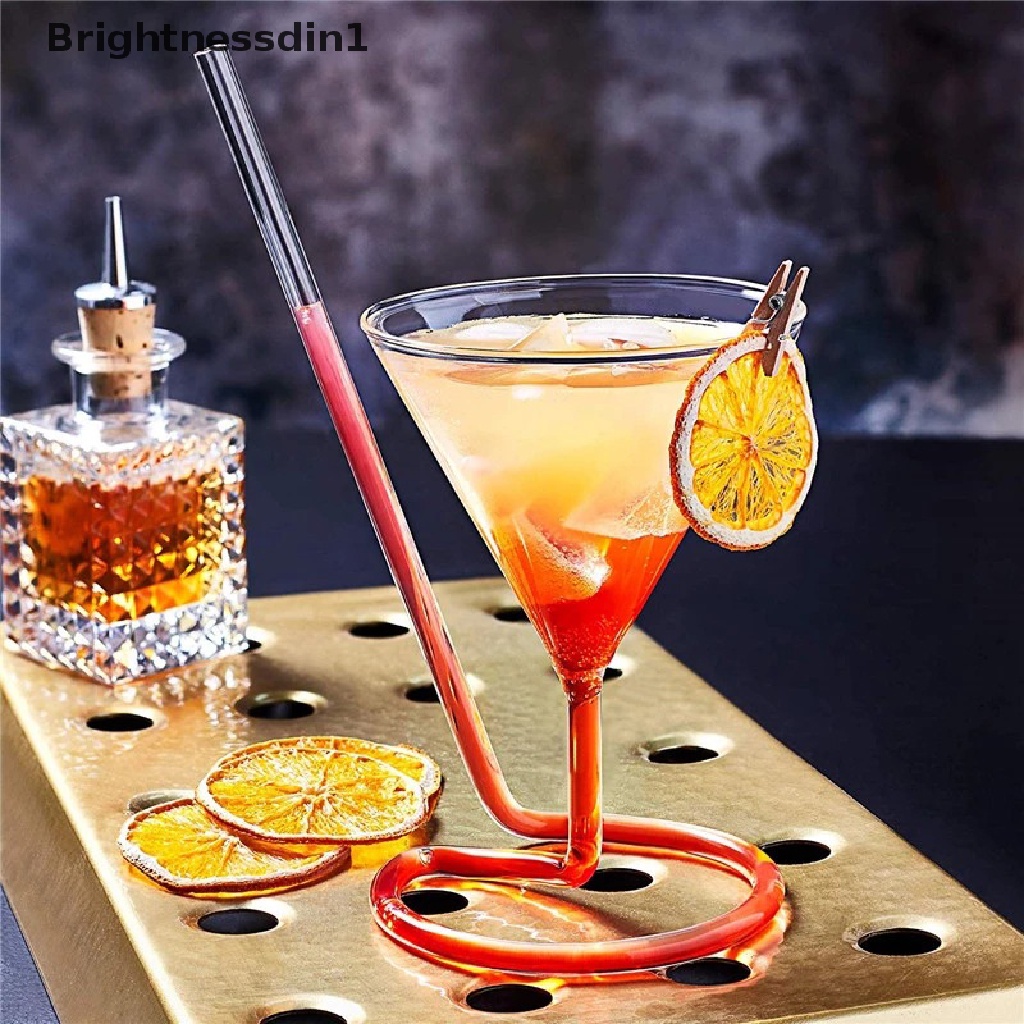 1 In 1 Sedotan Minuman Cocktail / Wine Model Spiral Ekor Panjang