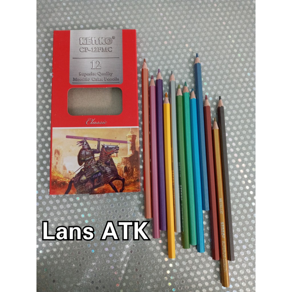 

Kenko Metallic Color Pencil 12 Pensil Warna Metallik CP-12FMC
