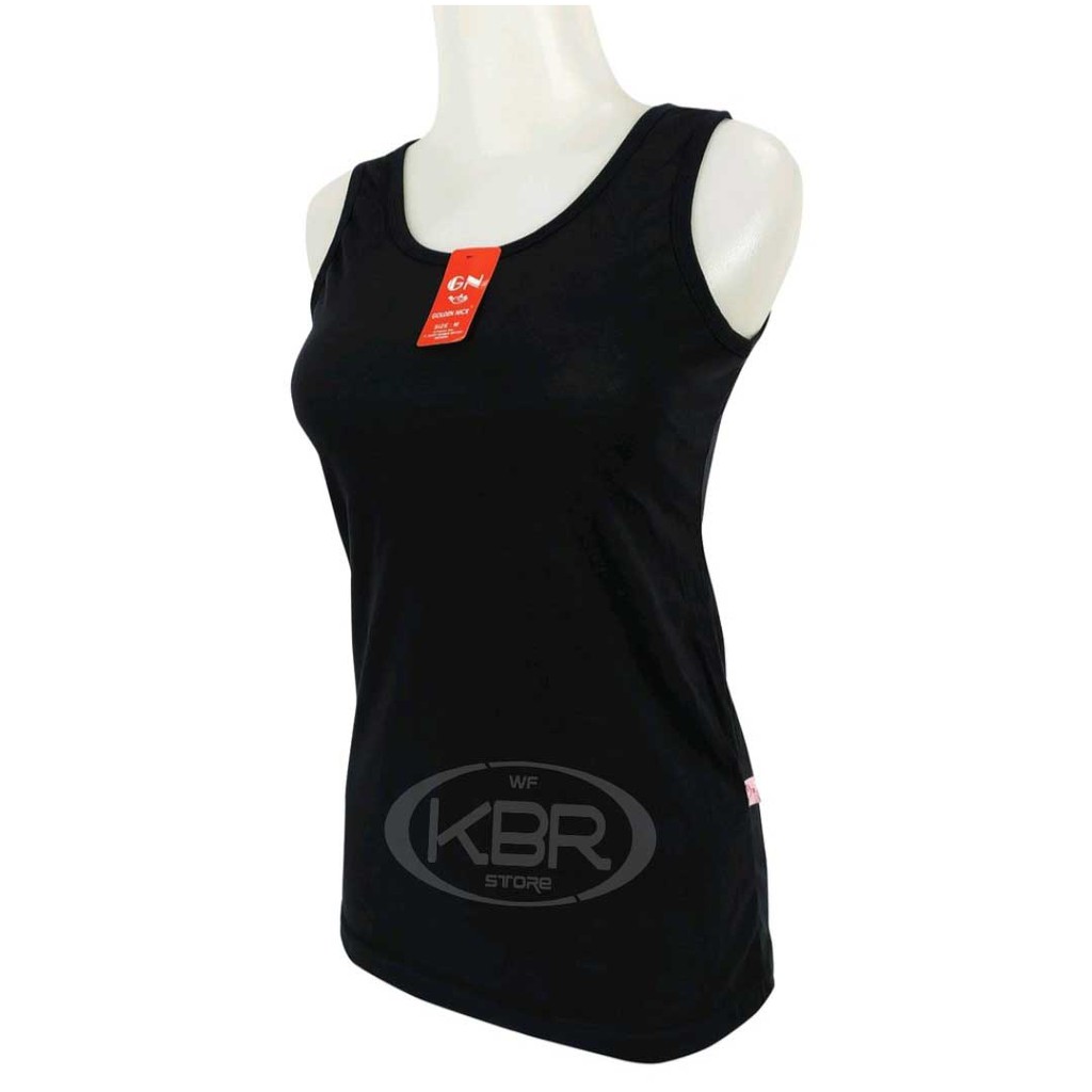 KBR STORE-Tanktop Tali Besar Warna Hitam AT SA51 HITAM Tanktop Katun Murah TERBARU-KBR STORE