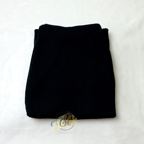 [✅COD] STANDAR & BIG SIZE ROK SPAN RAJUT - ROK PREMIUM RAJUT - SPAN ROK - ROK WANITA RAJUT OVERSIZE-HITAM