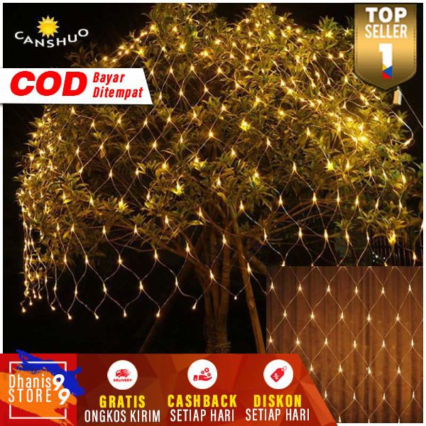 Lampu Hias Dekorasi Taman Rumah Pesta Model Jaring LED Light Lamp Decoration Ulang Tahun Pernikahan