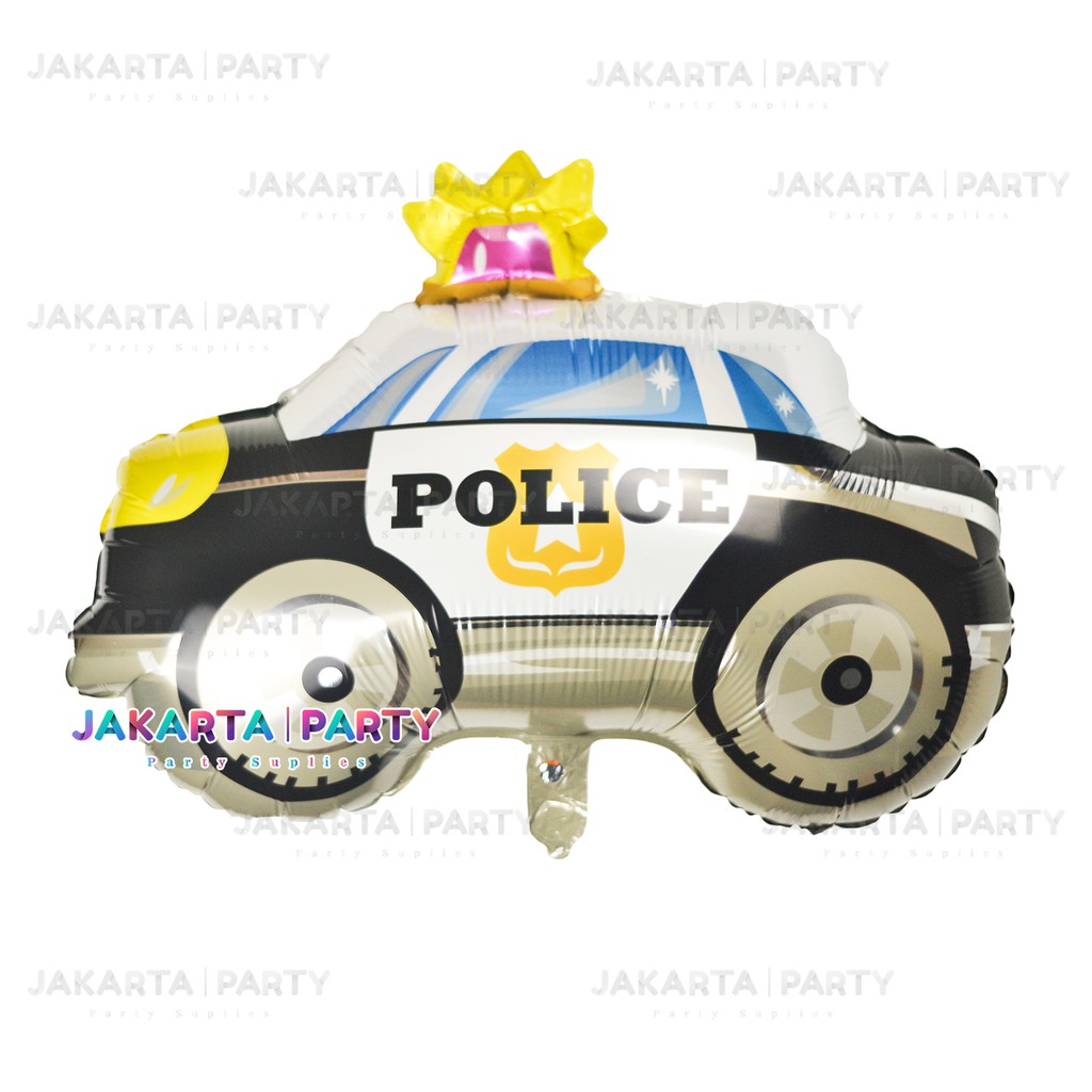 Balon Foil Mobil Polisi / Police Foil Car / Balon Karakter Cars