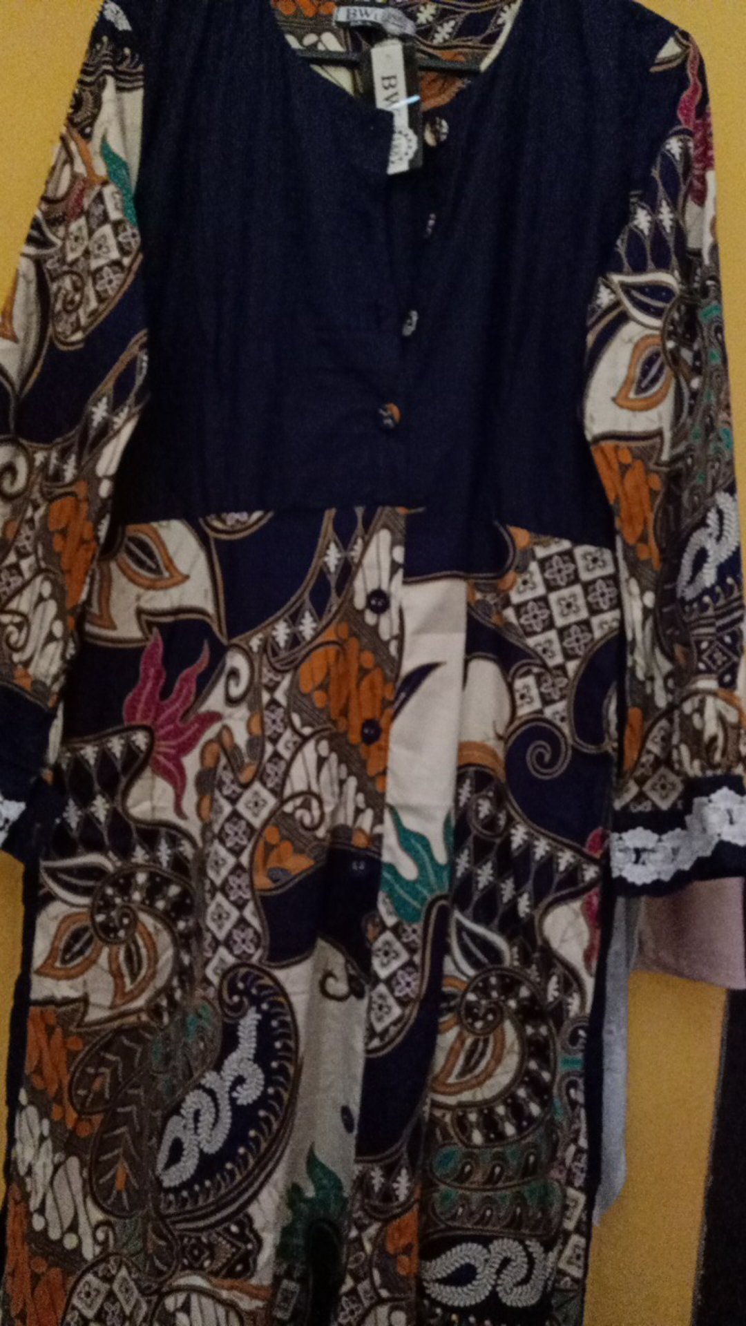 Ad316 Gamis Rempel Renda Katun Strech Batik Bwi 188