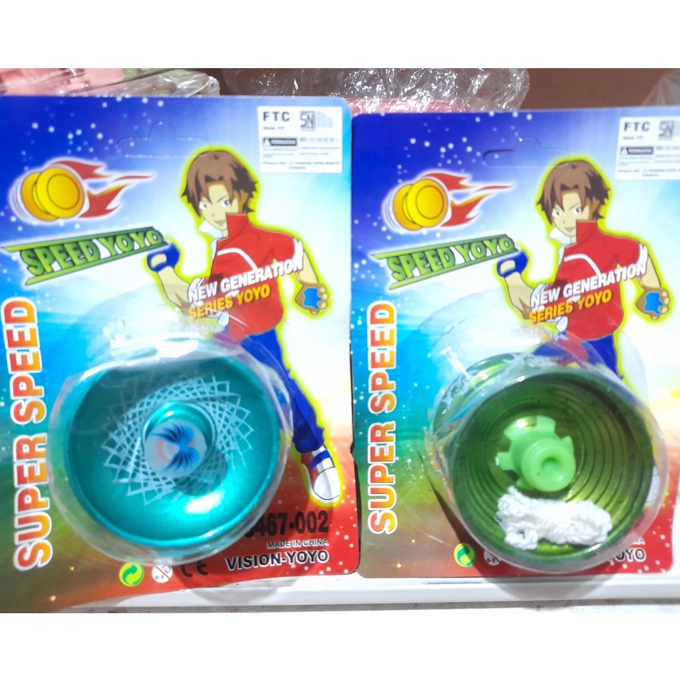 MAINAN YOYO PAPAN 3 BEARING SUPER SPEED VISION KEKINIAN SPEED YOYO