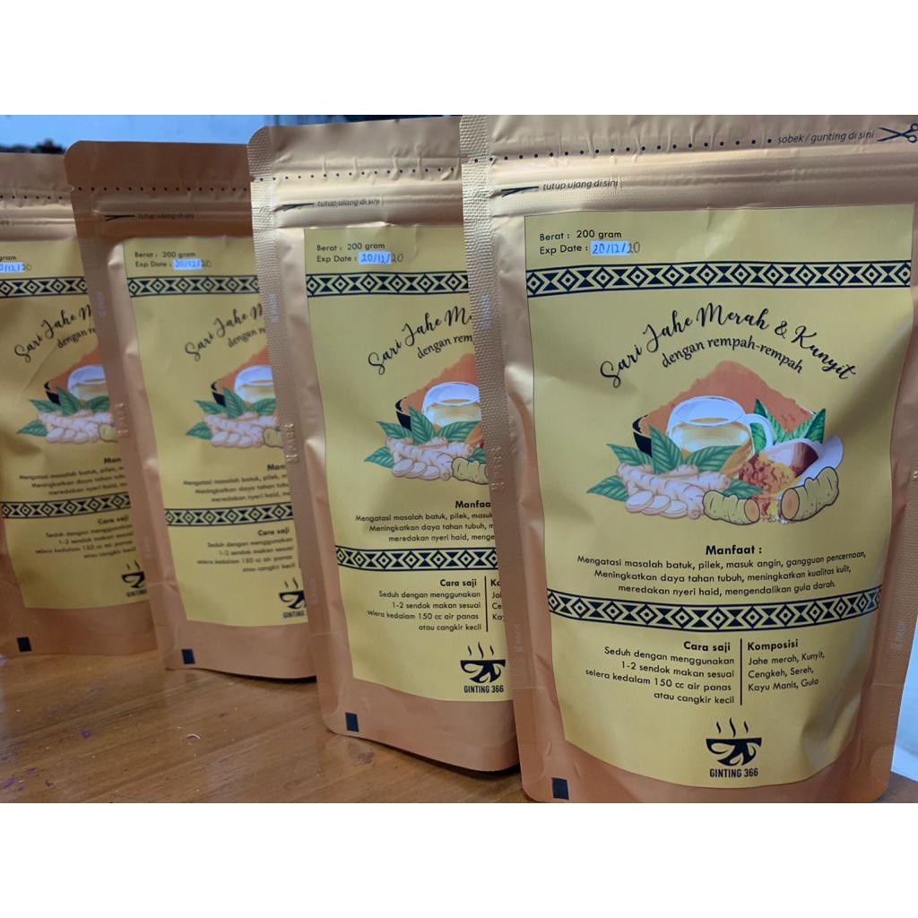 

Sari Jahe Merah dengan Kunyit 200 gr