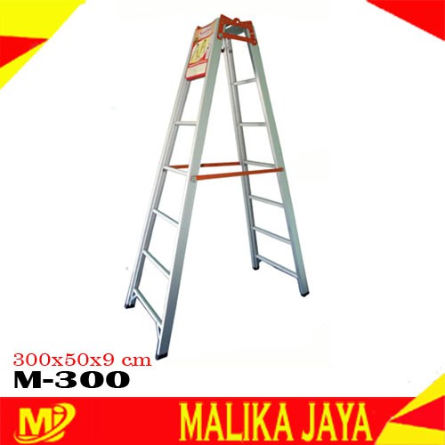 Malika Jaya Tangga Lipat Alumunium Merk MASTAH 2 Meter