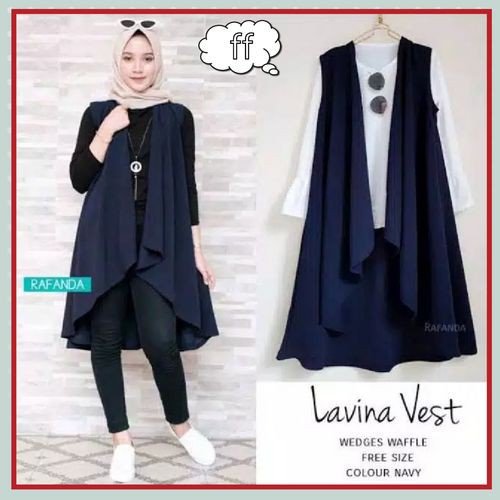 Atasan Wanita Fashion Muslim Kardigan Cardi Cardy Outer Polos Atasan Cewe