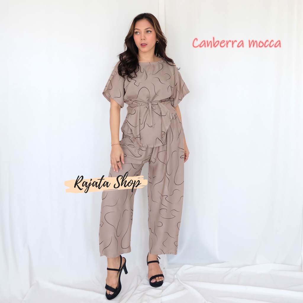 DASTER SETELAN BABYDOLL-BD CANBERRA MOCCA