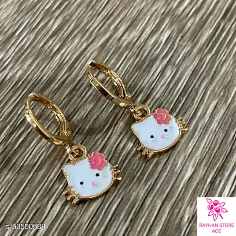 BAYAR DI TEMPAT Anting anak anak motif hello Kitty 02 terbaru