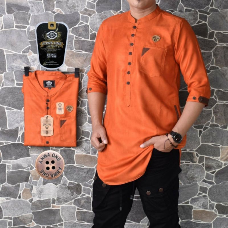 FASHION MUSLIM PRIA BAJU KOKO LIS HEDLONG WARNA ABU FASHION MUSLIM PRIA BAJU KOKO LIS HEDLONG WARNA ABU