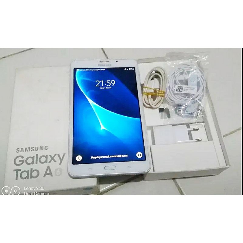 SAMSUNG GALAXY TAB A 2016 SM-T285 4G LTE SECOND BEKAS FULLSET