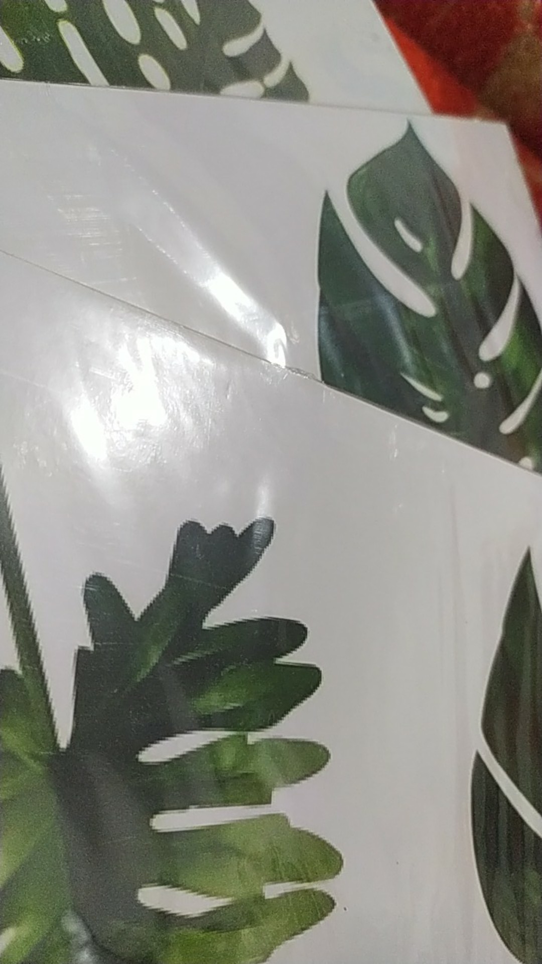 Media Hiasan Dinding Poster Kayu Leaf Dekorasi Rumah 15x30 Lf 34