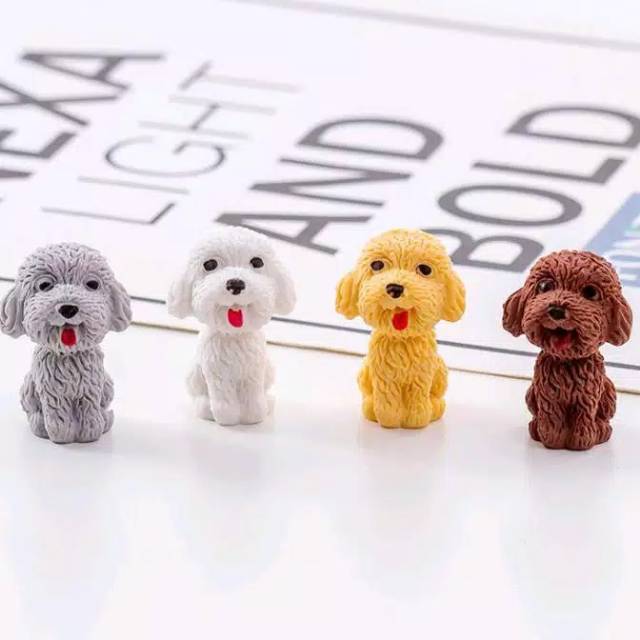 

Penghapus karakter kartun anjing lucu 3d/dog eraser