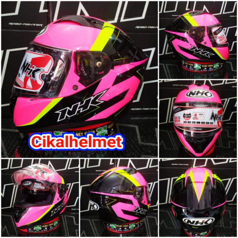 NHK HELM GP PRIME MOTIF PENZA PINK FLUO YELLOW | NHK GP PRIME ORIGINAL