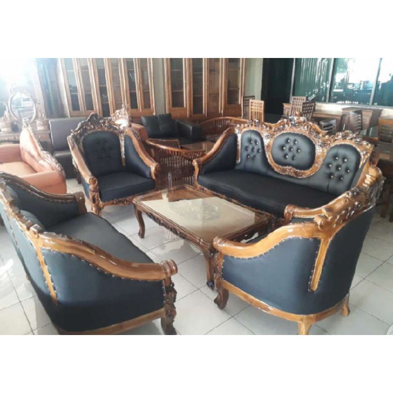 kursi tamu romawi ganesa sofa jati