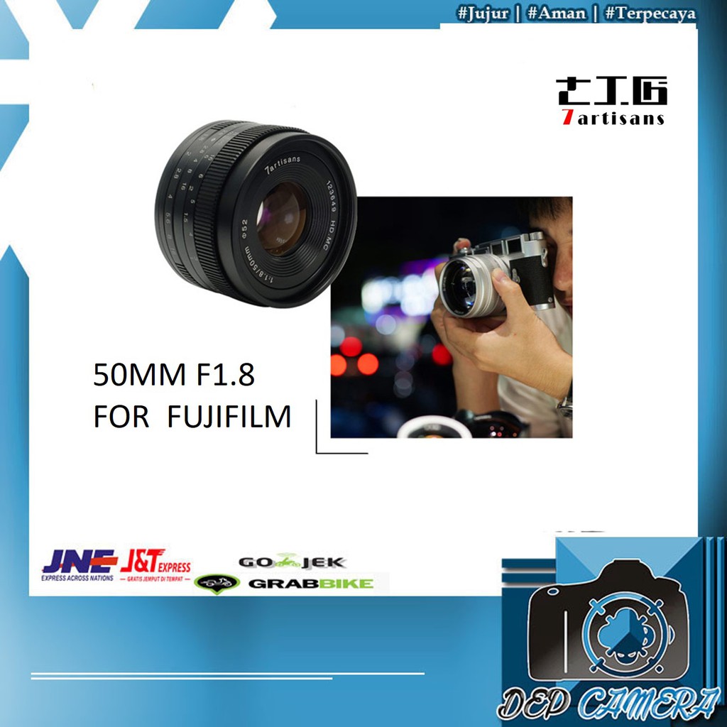 7artisans 50mm F 1 8 For Fujifilm 7artisans 50mm 7 Artisan 50mm 7 Artisans 50mm Shopee Indonesia