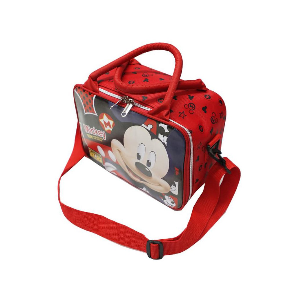 Tas Travel Tas Travel Mickey Mouse Bahan Kanvas Import - Merah Travel Karakter Anak & Dewasa