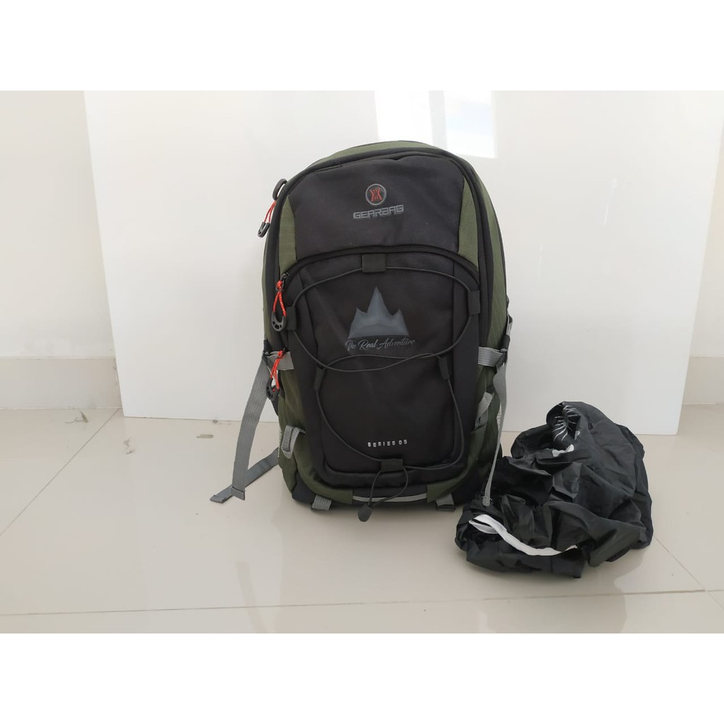 Toko Thabita Tas Punggung Pria Ransel Laptop Gear Bag Backpack Tahan Air Warna Hijau Army Daypack