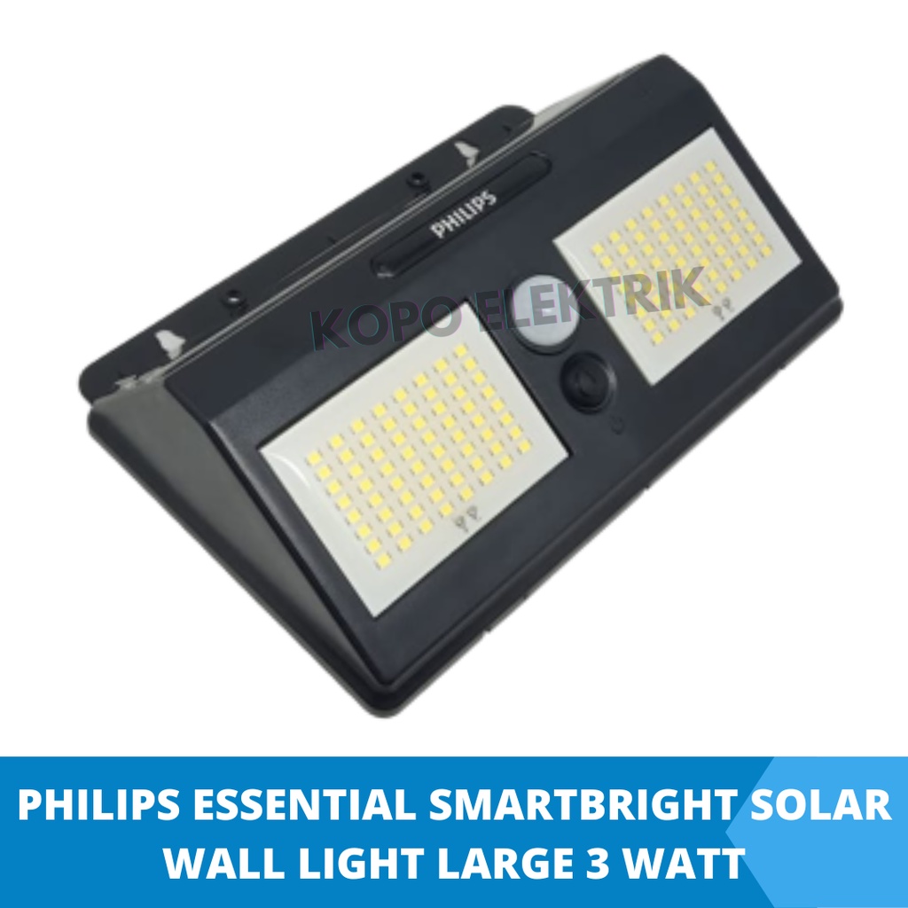 Philips Lampu Solar Wall Light 3 watt BWS010 LED 300Lm