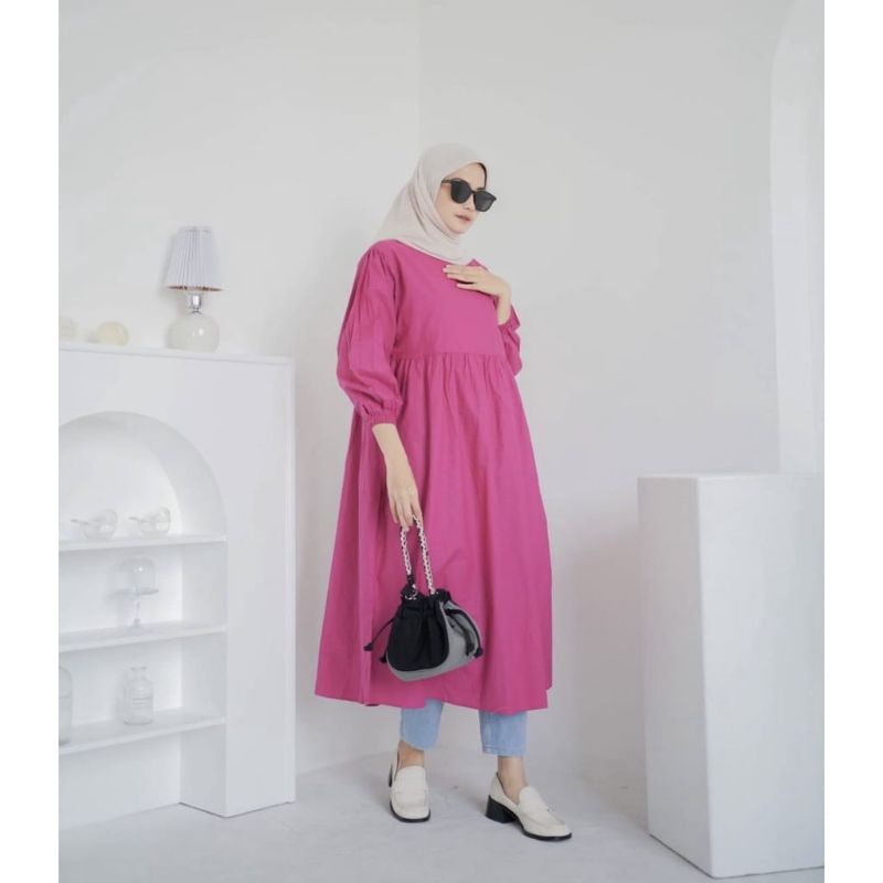 MIDI DRESS PREMIUM KATUN POPLIN