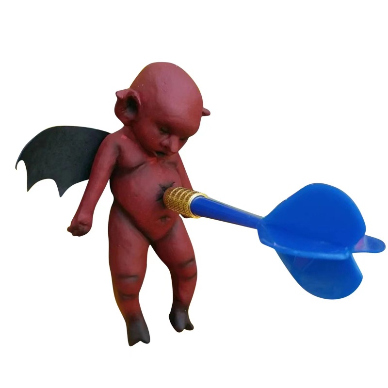 Zzz Mainan Dart Devil Magnetik Model Tempel Dinding Untuk Dekorasi Halloween