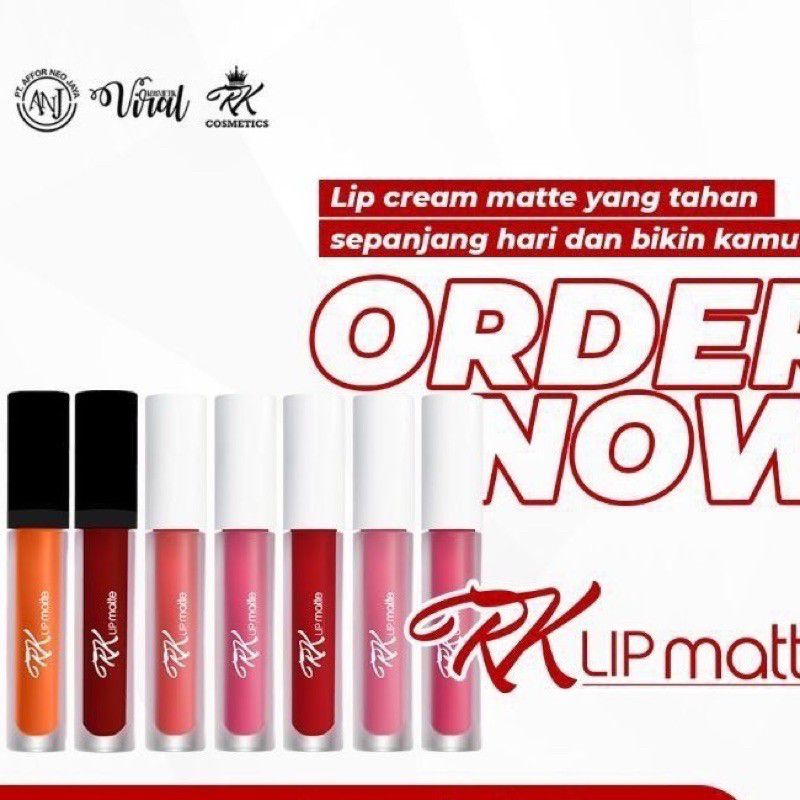RK GLOW Lipcream RK kosmetik Ori 100% Asli Aman Sudah BPOM