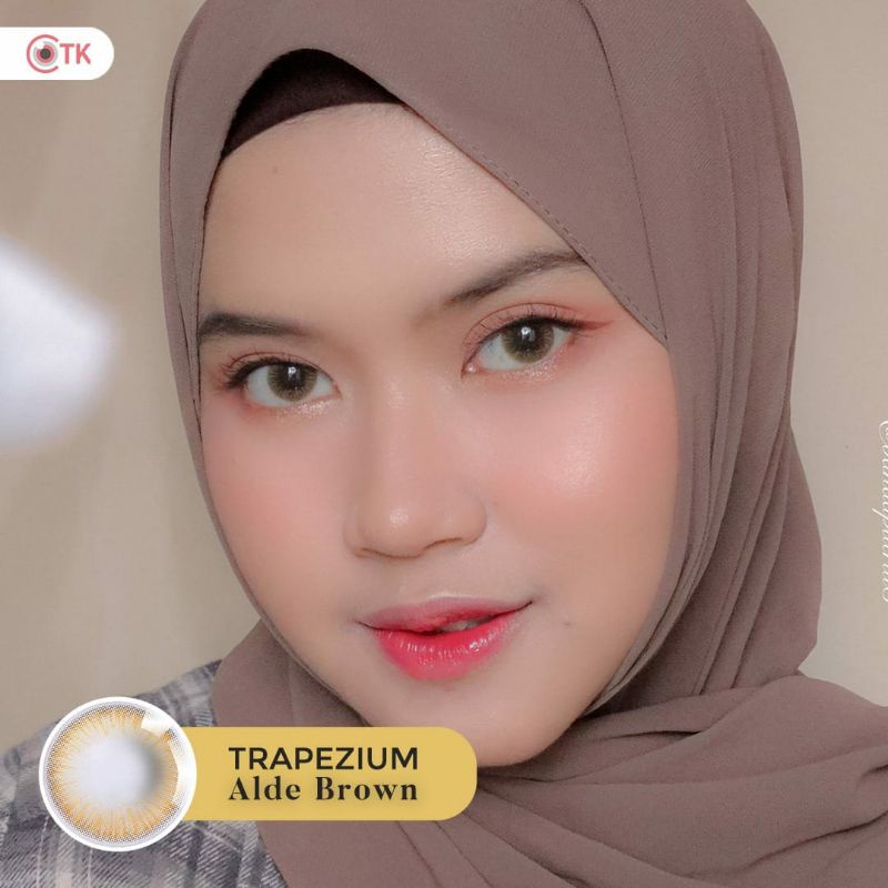 Softlens TRAPEZIUM 14.5 MM ALDE BROWN MINUS -0.50 S.D -6.00 by CTK